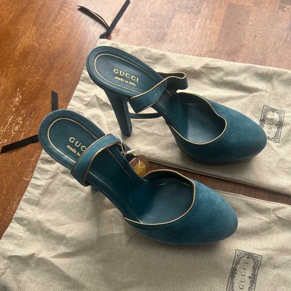 Gucci Women's Teal Heels